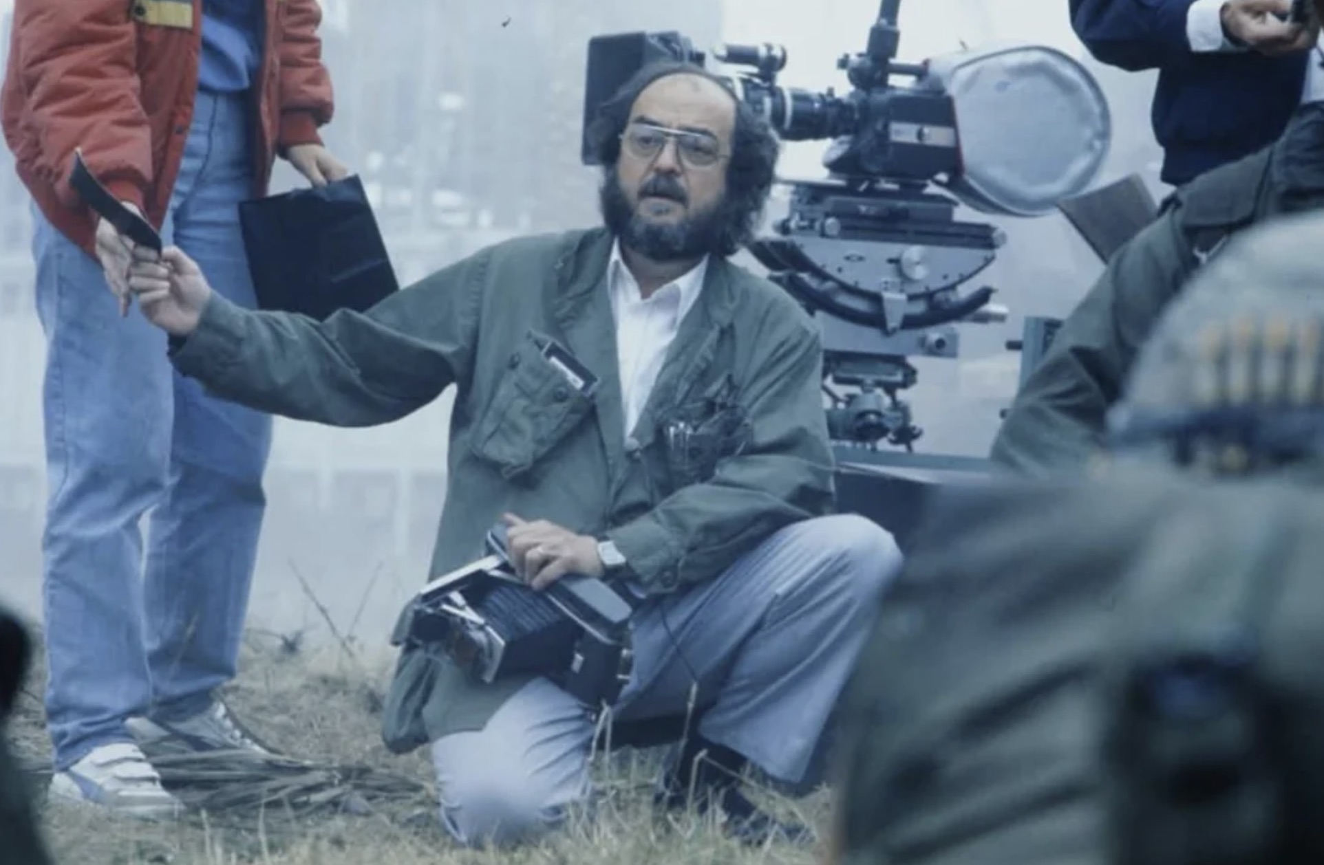 Kubrick directing the crew